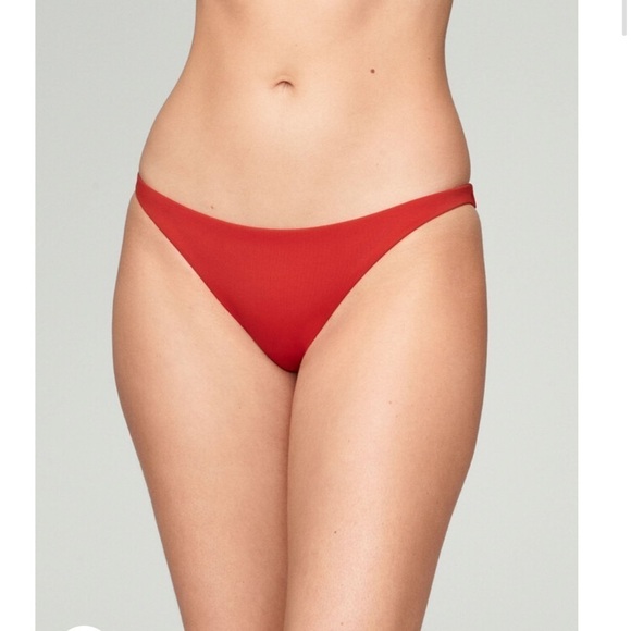 NWT CUUP Swim The Bikini Bottom Sz 1/ XS Lava - Picture 1 of 7